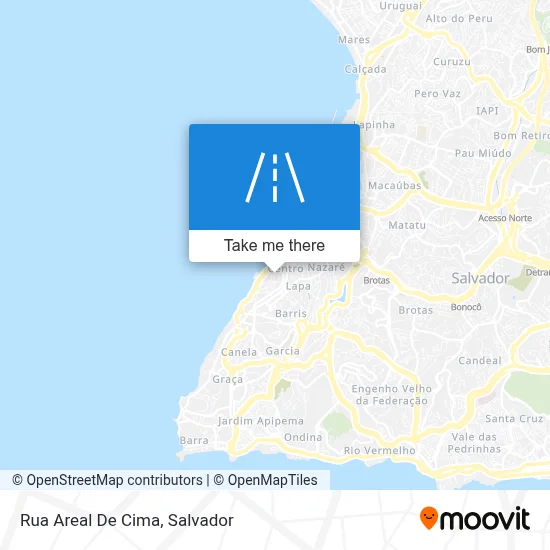 Rua Areal De Cima map