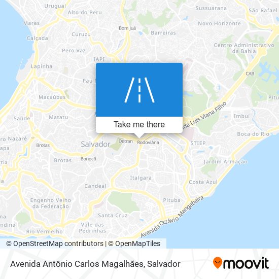 Avenida Antônio Carlos Magalhães map