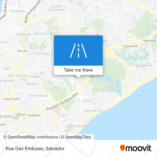 Rua Das Embuias map