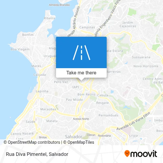 Rua Diva Pimentel map