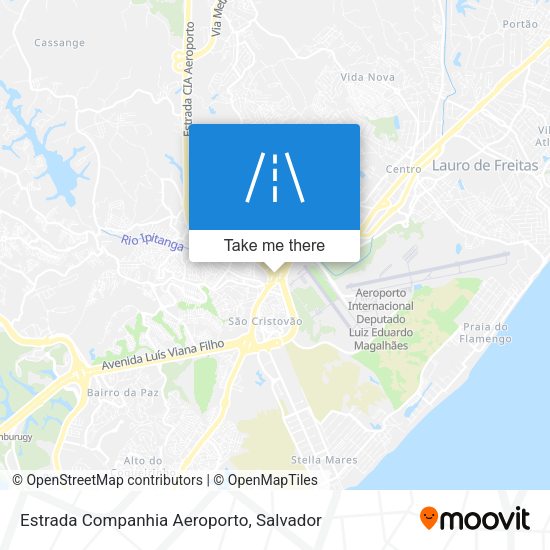 Estrada Companhia Aeroporto map