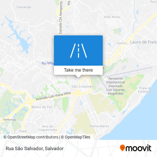 Mapa Rua São Salvador