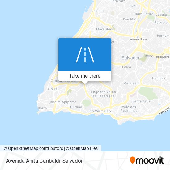 Mapa Avenida Anita Garibaldi