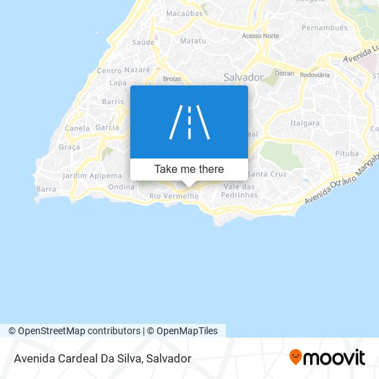 Mapa Avenida Cardeal Da Silva