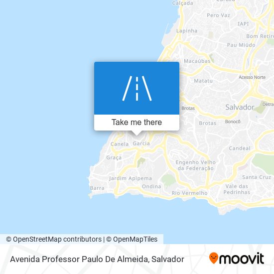 Avenida Professor Paulo De Almeida map