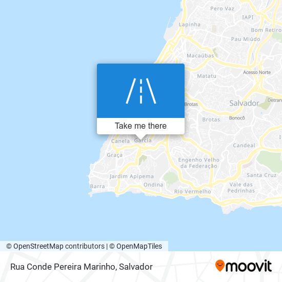 Mapa Rua Conde Pereira Marinho