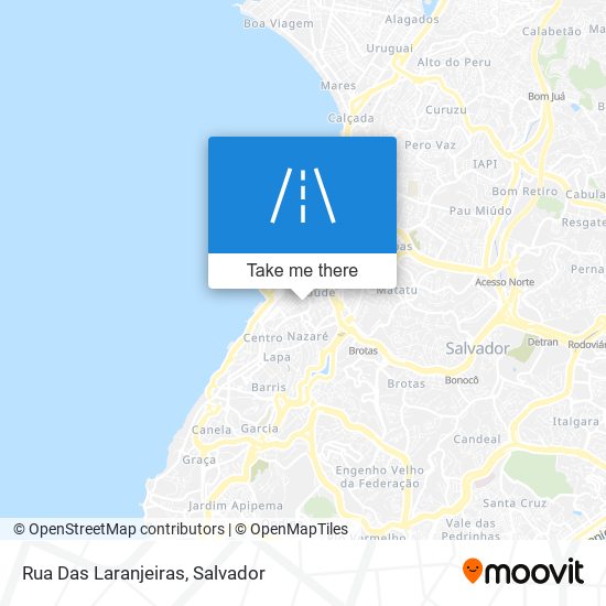 Mapa Rua Das Laranjeiras