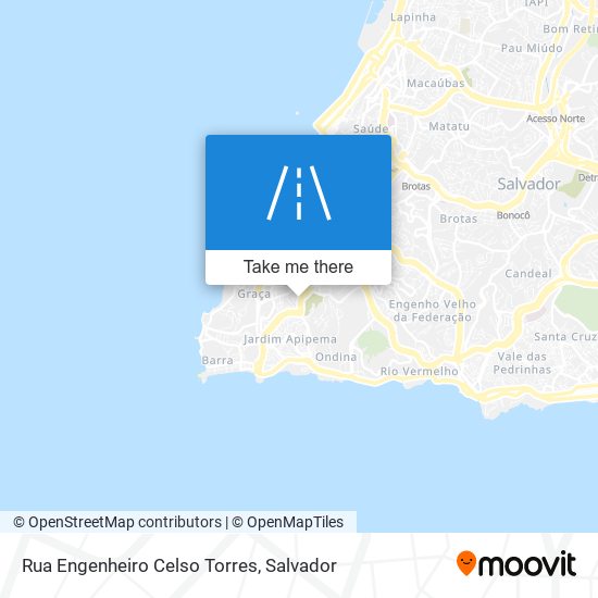 Mapa Rua Engenheiro Celso Torres