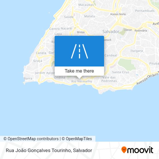 Rua João Gonçalves Tourinho map