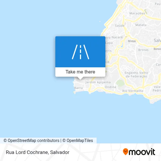 Rua Lord Cochrane map