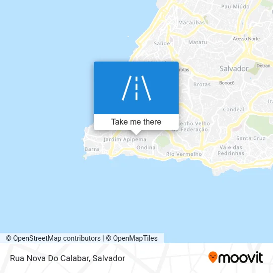 Rua Nova Do Calabar map