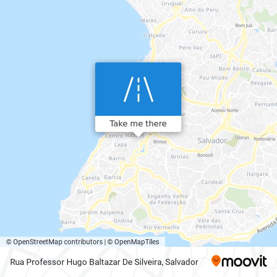 Rua Professor Hugo Baltazar De Silveira map