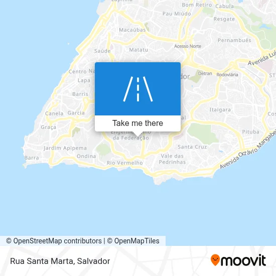 Rua Santa Marta map