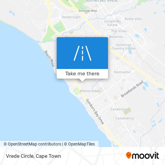 Vrede Circle map