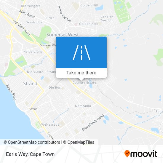 Earls Way map