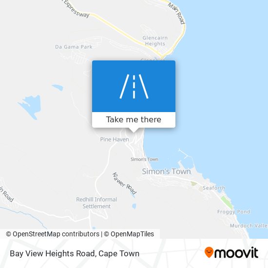 Bay View Heights Road map