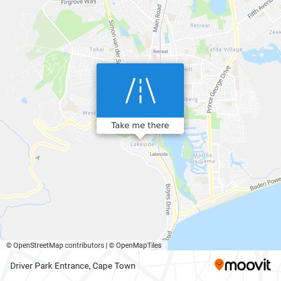 Driver Park Entrance map