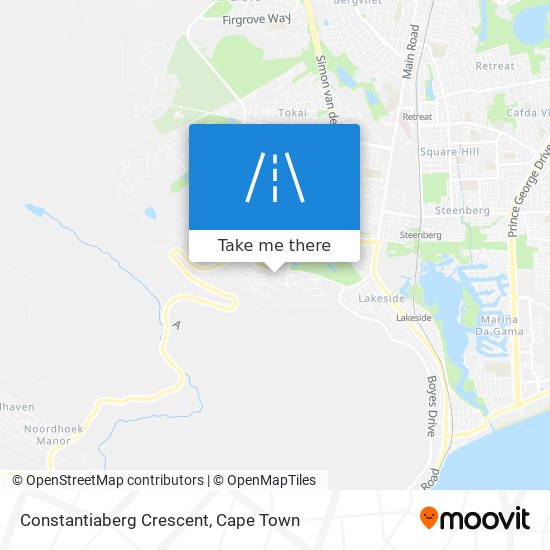 Constantiaberg Crescent map