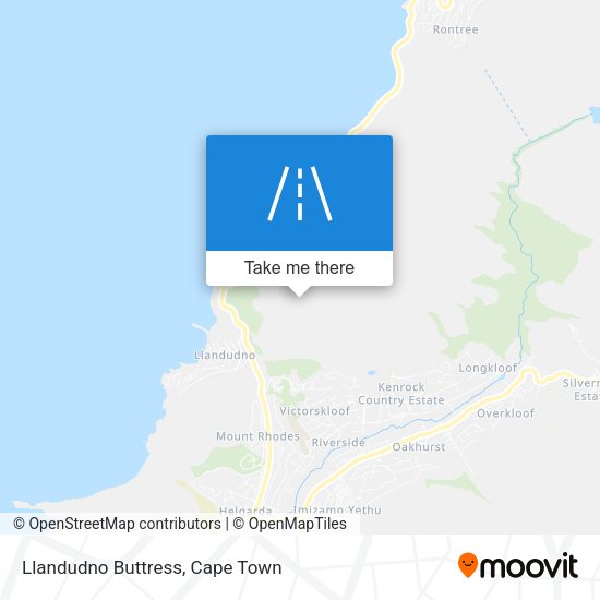Llandudno Buttress map
