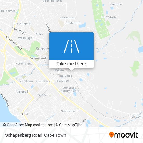 Schapenberg Road map