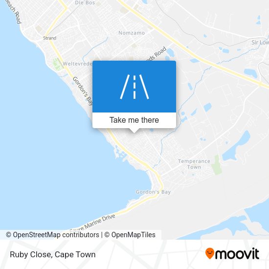 Ruby Close map