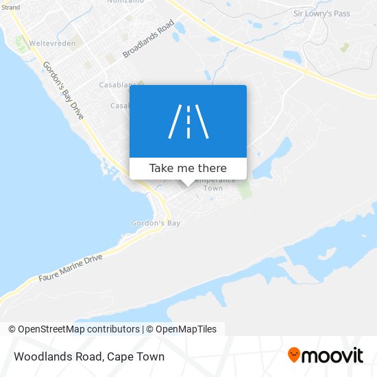 Woodlands Road map