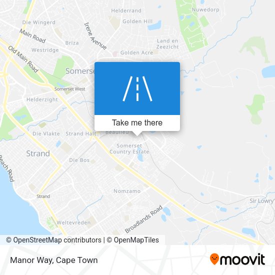 Manor Way map