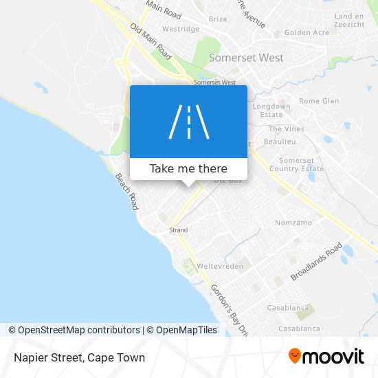 Napier Street map