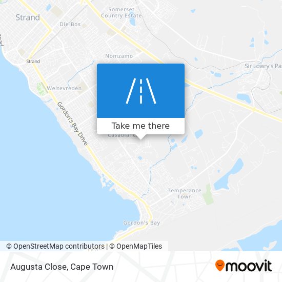Augusta Close map