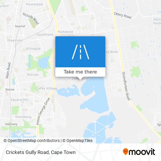 Crickets Gully Road map