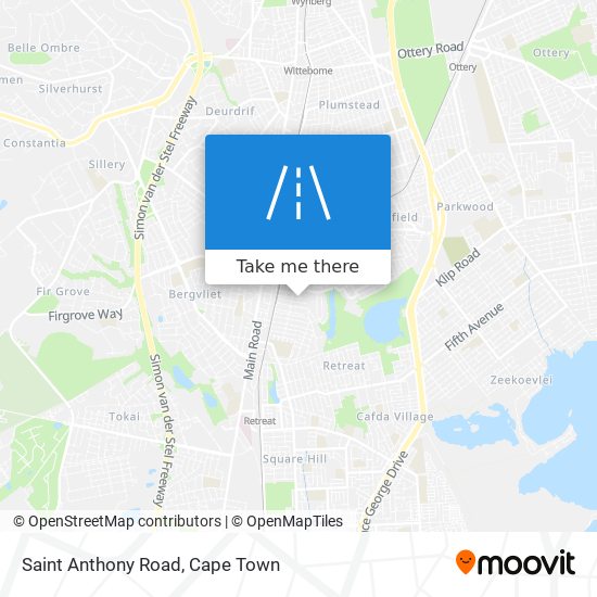 Saint Anthony Road map