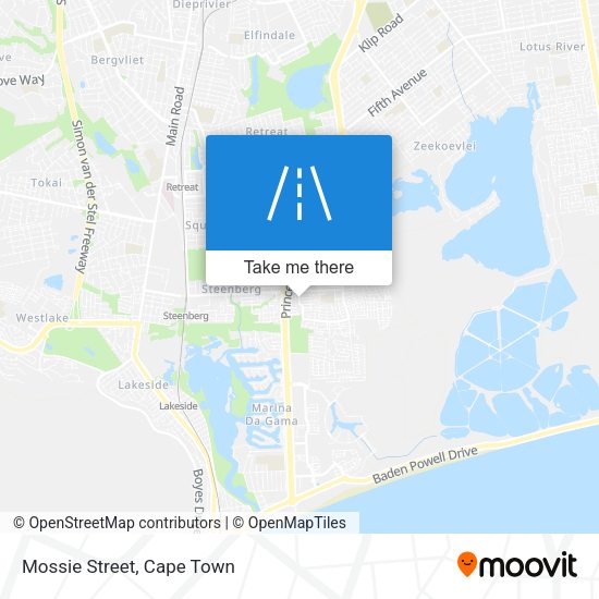 Mossie Street map