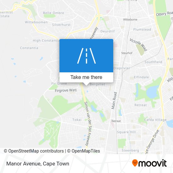 Manor Avenue map