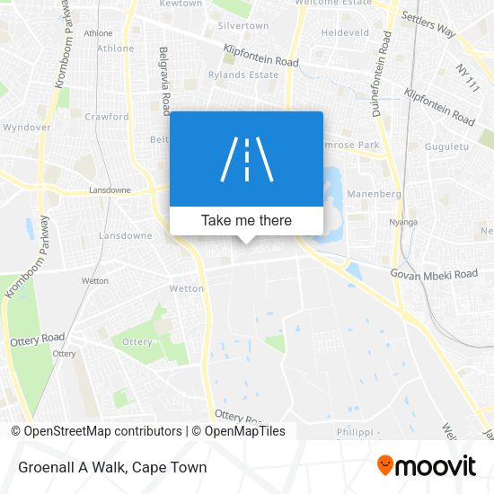 Groenall A Walk map