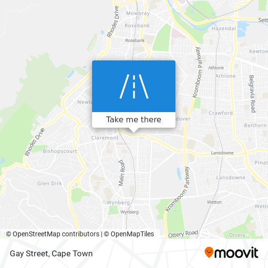 Gay Street map