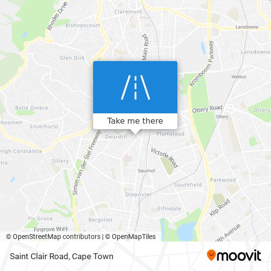 Saint Clair Road map