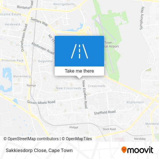 Sakkiesdorp Close map
