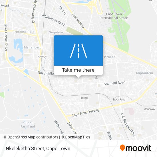 Nkeleketha Street map