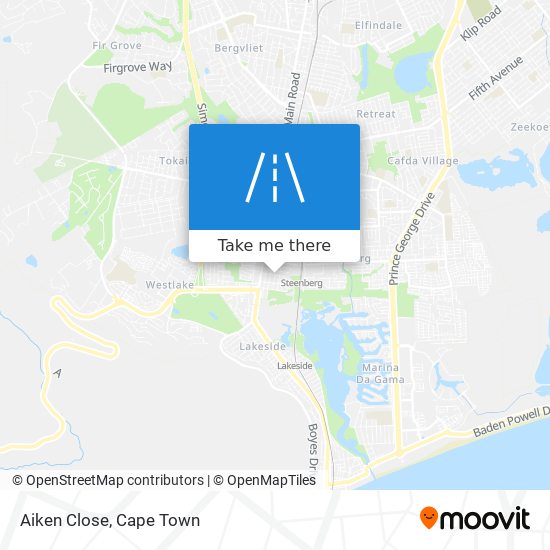 Aiken Close map