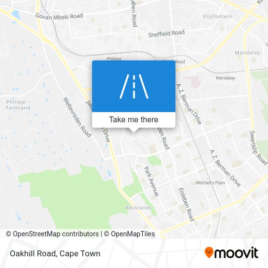 Oakhill Road map