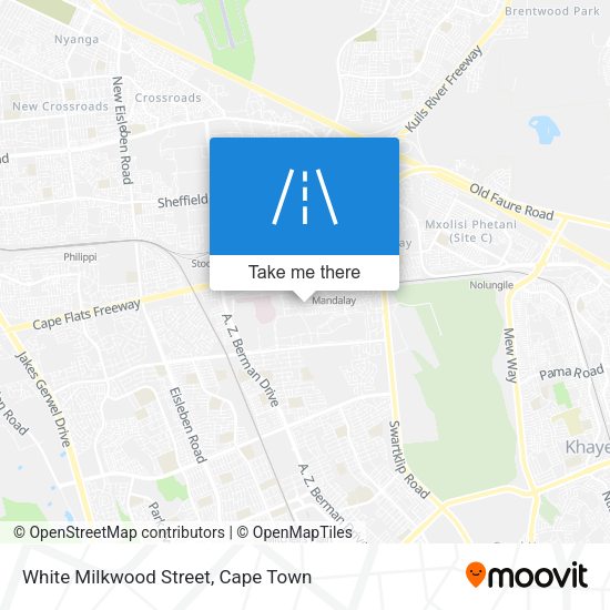White Milkwood Street map