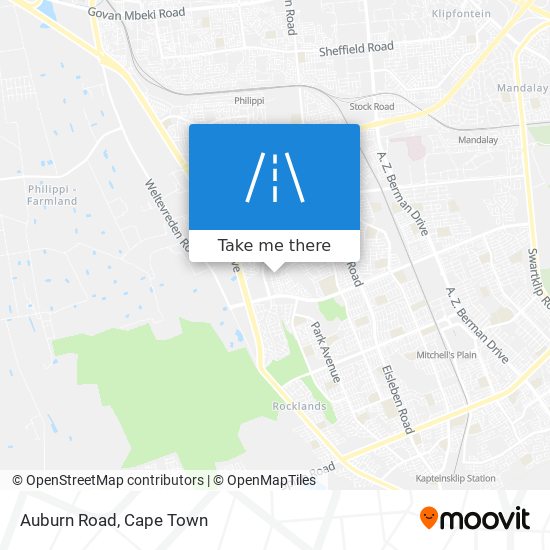 Auburn Road map