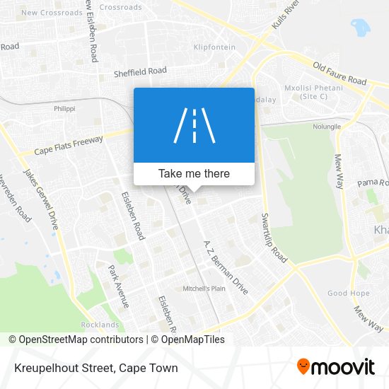 Kreupelhout Street map