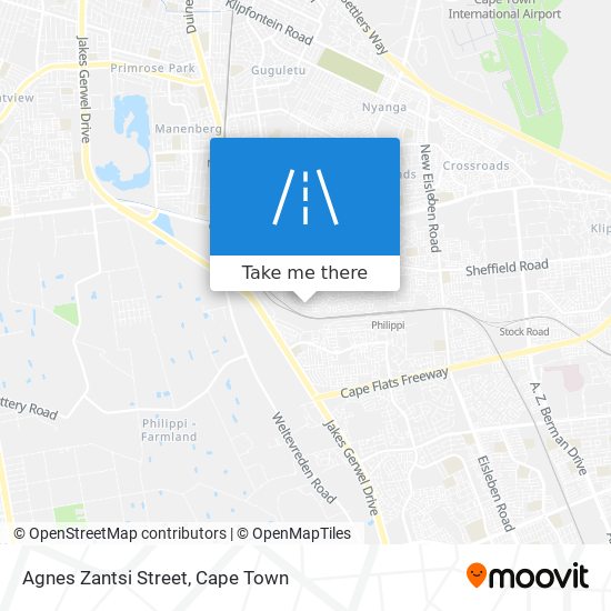 Agnes Zantsi Street map