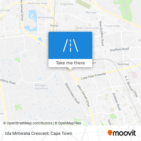 Ida Mntwana Crescent map