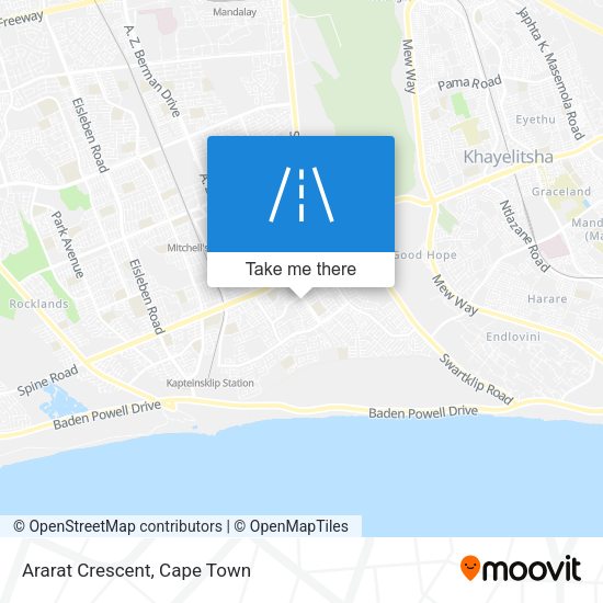 Ararat Crescent map