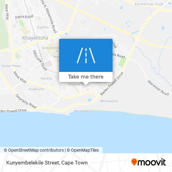 Kunyembelekile Street map