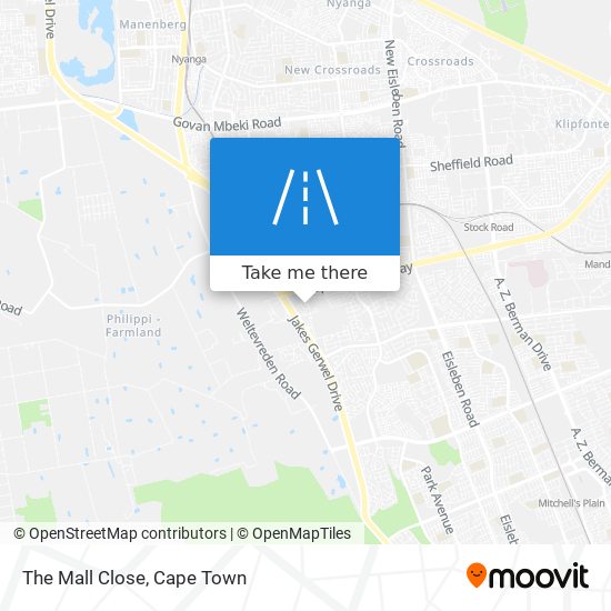 The Mall Close map