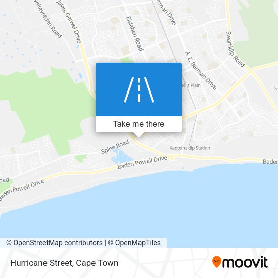 Hurricane Street map