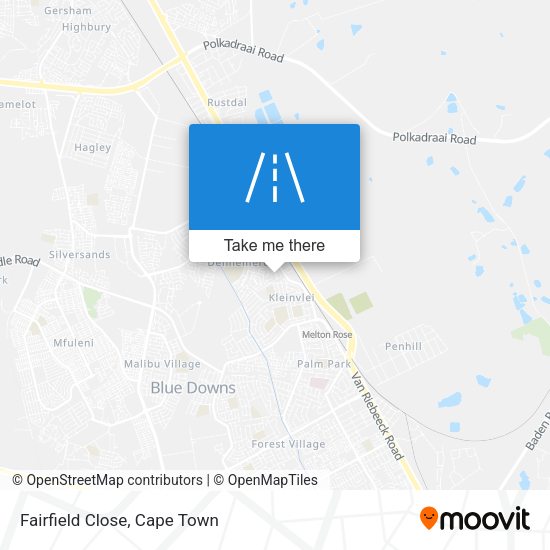Fairfield Close map